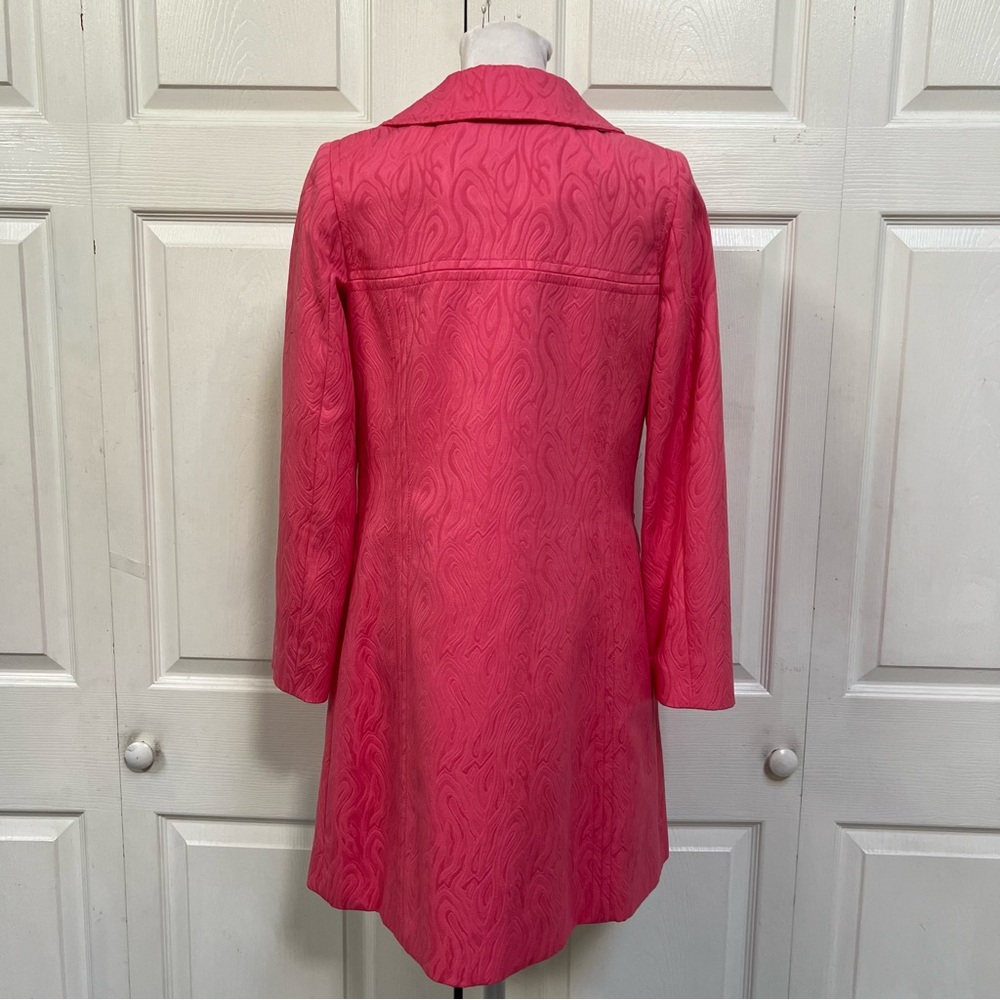 Milly of New York Pink Designer Vintage Style Light Coat Women’s Size 2 New $575 - Picture 15 of 16